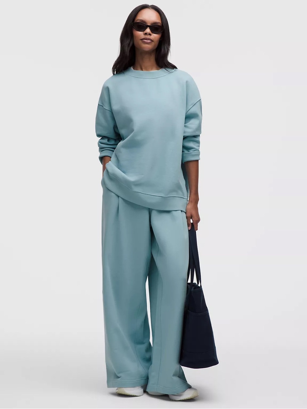 Lululemon French Terry Oversized Crew - Seafoam